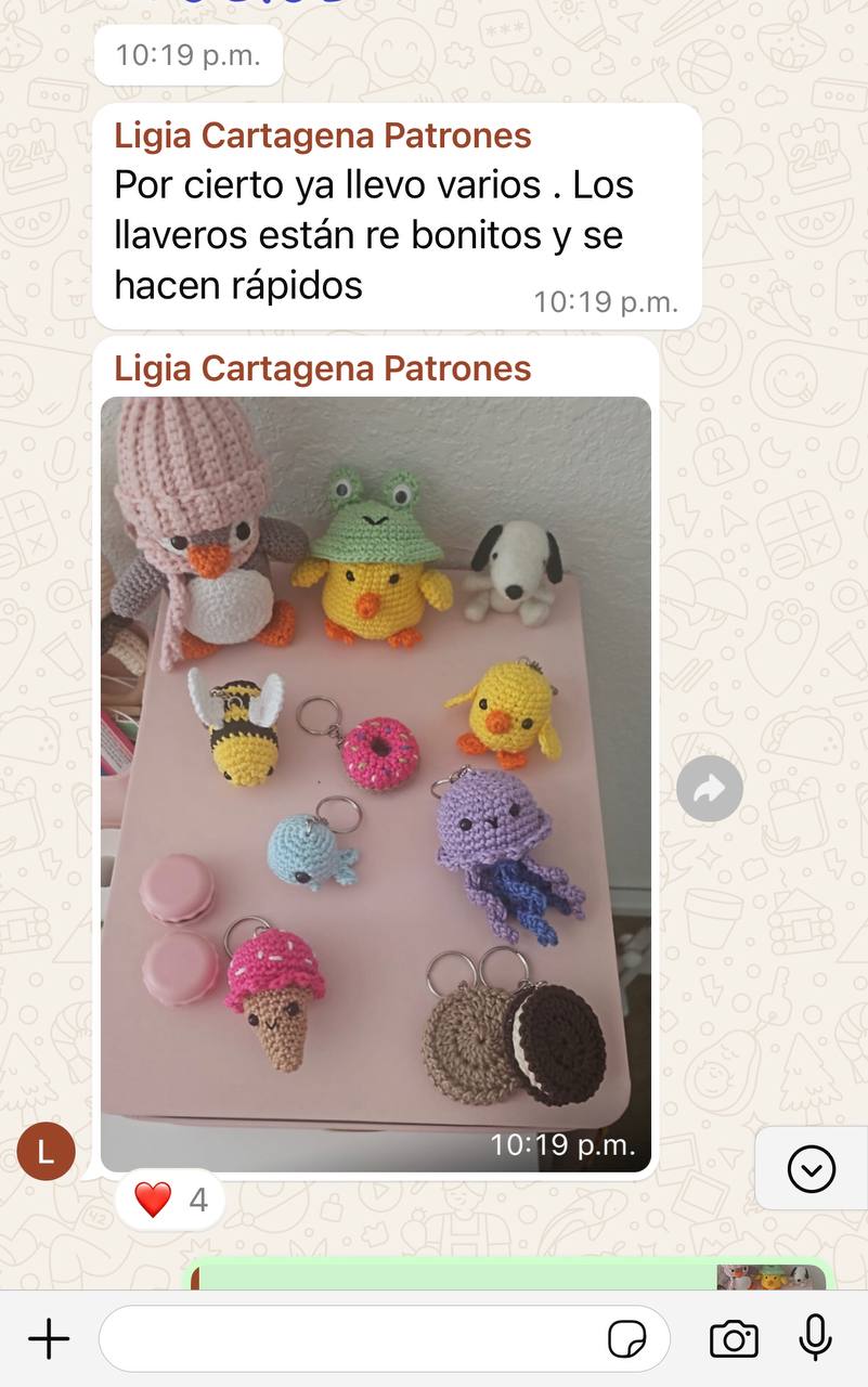 Llaveros de amigurumi
